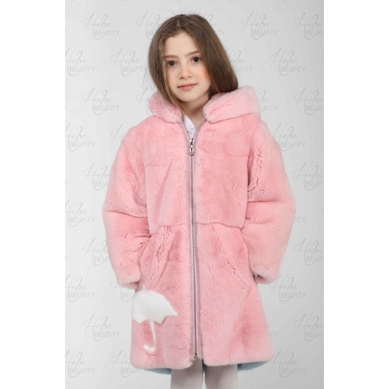 A jacket of Japanese rabbit fur
